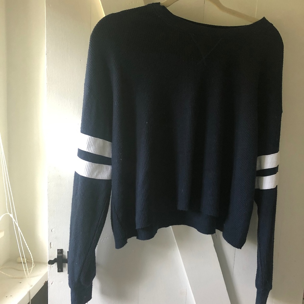 Hollister Loose Waffle Long Sleeve Shirt